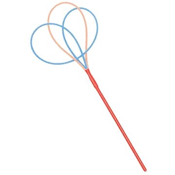 

Megabublina - multi šňůrka na obrovské bubliny - motýlek - 30 cm