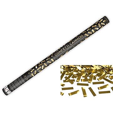Konfety 80cm zlaté metalické