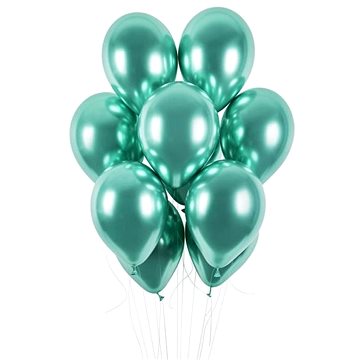 

Balónky chromované 50 ks zelené lesklé - průměr 33 cm
