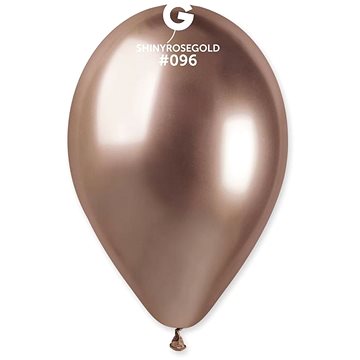 

Balónky chromované 50 ks růžovo zlaté (rose gold) lesklé - průměr 33 cm