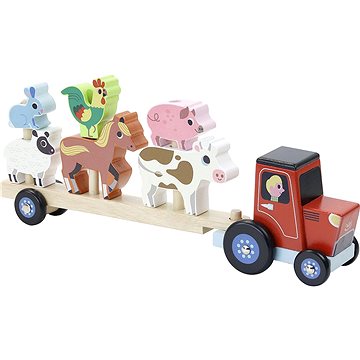 

Vilac Dřevěný traktor se zvířátky na nasazování