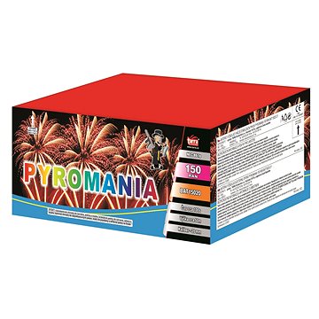 

Ohňostroj - baterie výmetnic pyromania 150 ran