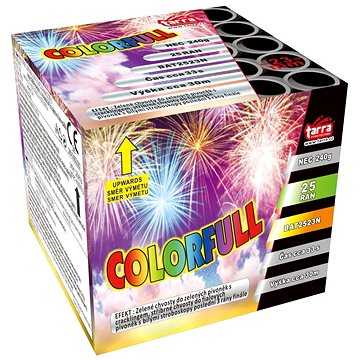 

Ohňostroj - baterie výmetnic colorfull 25 ran