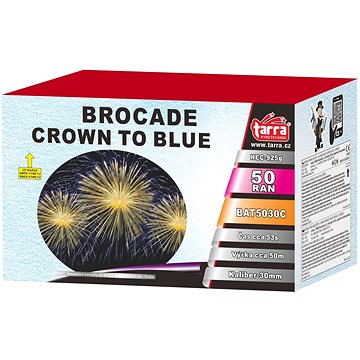 

Ohňostroj - baterie výmetnic brocade crown to blue 50ran
