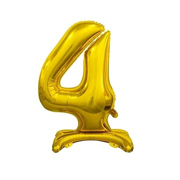 

Balón foliový číslice zlatá na podstavci , 74 cm - 4