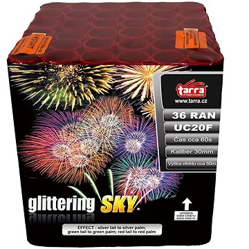 

Ohňostroj - baterie výmetnic glittering sky 36ran