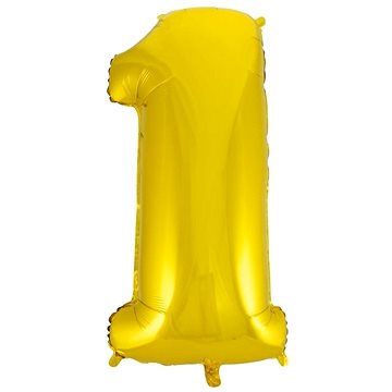 

Balón foliový číslice zlatá - gold 102 cm - 1