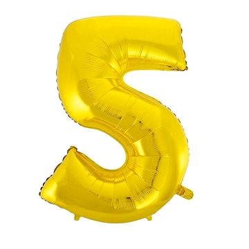 

Balón foliový číslice zlatá - gold 102 cm - 5