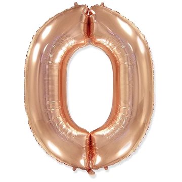 

Balón foliový číslice růžovo zlatá - rose gold 102 cm - 0