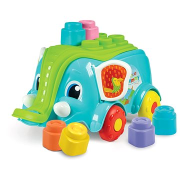 

Clementoni Clemmy baby - Vozík slon s kostkami