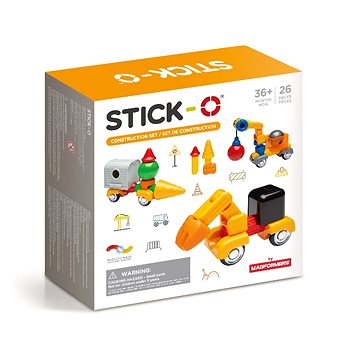 

Magformers - Stick-O Stavební auta