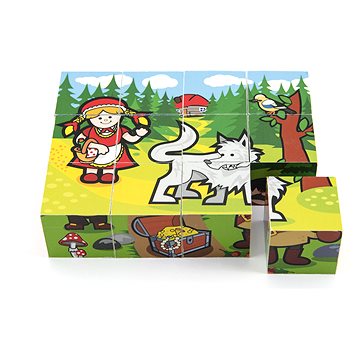 

Teddies Kostky kubus dřevěné Moje první pohádky 12ks