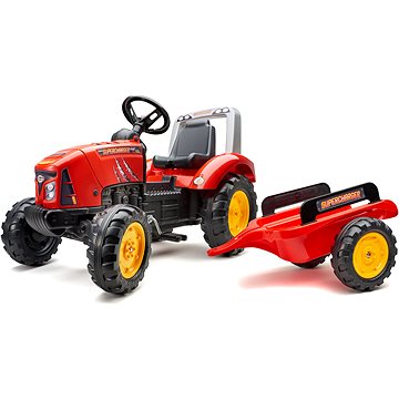 Šlapací traktor Supercharger červený - Šlapací traktor