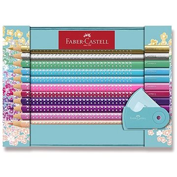 

FABER-CASTELL Sparkle v designové plechové dóze, sada 21 ks