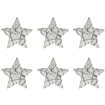 

Hvězdičky bílé vánoční vánoční set 7,5cm/6ks R4589/white