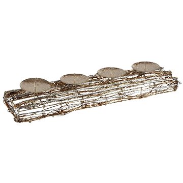 

Svícen ratan zlatý vánoční 10x40cm R4016