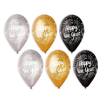 

Latexové balónky - Happy New Year - Silvestr - 6 ks - 30 cm