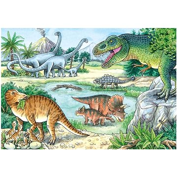 Ravensburger 051281 Dinosauři 2x24 dílků  - Puzzle