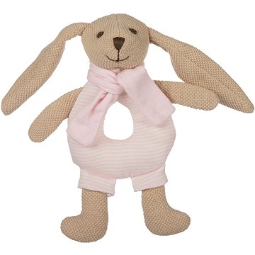 

Canpol babies Zajíček Bunny s chrastítkem růžový