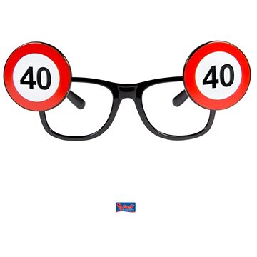 

Párty Brýle Narozeniny Dopravní Značka - 40