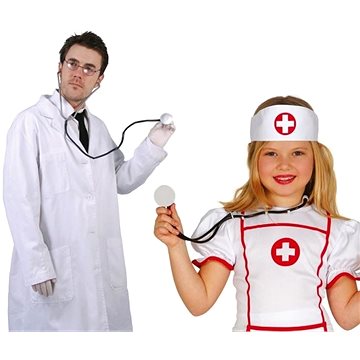 Stetoskop - Fonendoskop Karnevalový - Zdravotní sestra - Doplněk ke kostýmu