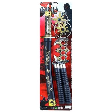 

Sada Ninja - Samuraj - Zbraně a Meč - 5 ks