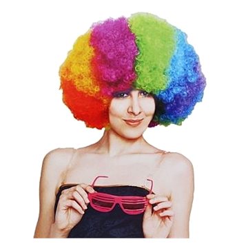

Paruka Afro - Klaun - Barevná