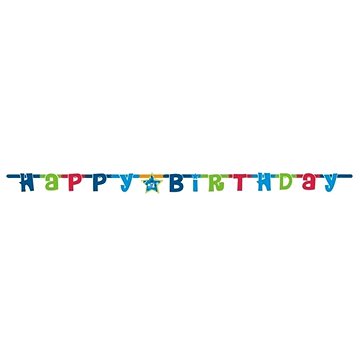 

Girlanda Happy Birthday - Narozeniny - 180 cm Modrá