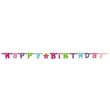 

Girlanda Happy Birthday - Narozeniny - 180 cm Růžová