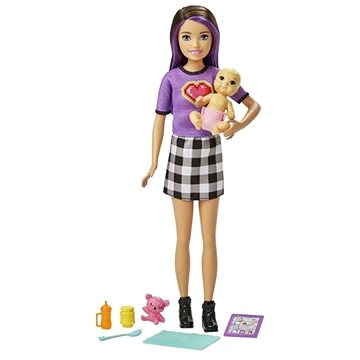 Barbie Chůva + miminko a doplňky - Panenky