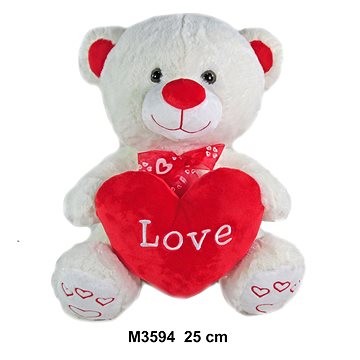 Medvídek Love - 25 cm - Plyšový medvěd
