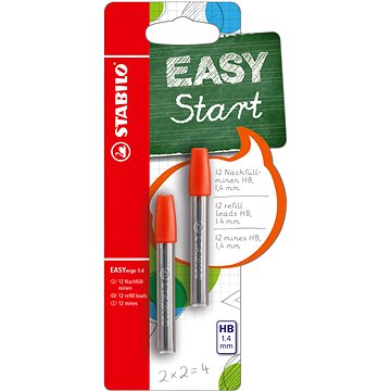 STABILO EASYergo HB 1.4 mm náhradní v plastové krabičce - 2 x 6 tuh v balení