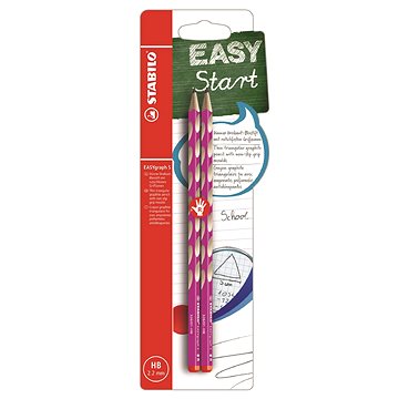 

STABILO EASYgraph S R HB růžová, 2ks Blistr
