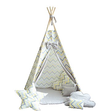 

BabyTýpka teepee Cikcak yellow grey