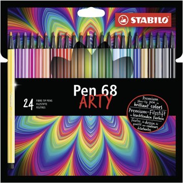 

STABILO Pen 68 24 ks kartonové pouzdro "ARTY"