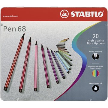 

STABILO Pen 68 kovové pouzdro 20 barev