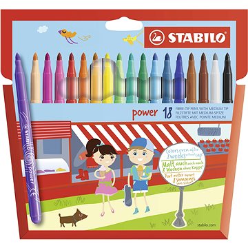 

STABILO power pouzdro 18 barev