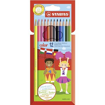 STABILO color kartonové pouzdro, 12 barev včetně neonových
