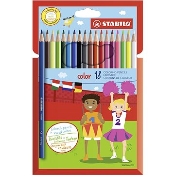 

STABILO color kartonové pouzdro, 18 barev včetně neonových