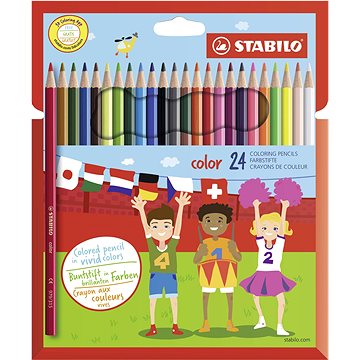 STABILO color kartonové pouzdro, 24 barev včetně neonových
