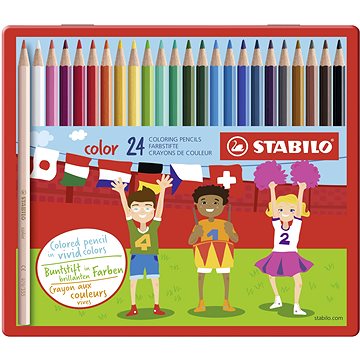 STABILO color kovové pouzdro 24 barev
