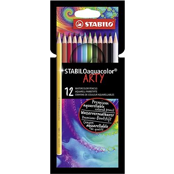 

STABILOaquacolor kartonové pouzdro ARTY 12 barev