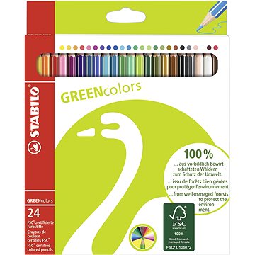 

STABILO GREENcolors pouzdro 24 barev