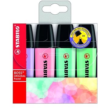 STABILO BOSS ORIGINAL Pastel pouzdro 4 ks mix barev č. 1