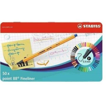 

STABILO point 88 kovové pouzdro 50 barev
