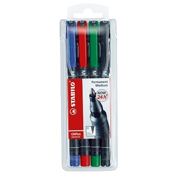 

STABILO OHPen universal permanent M, pouzdro 4 barvy