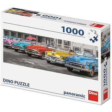 Dino sraz bouráků 1000 panoramic puzzle - Puzzle