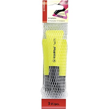 

STABILO NEON síťka 3 ks - žlutý