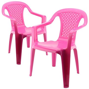 IPAE - sada 2 židličky růžové - Dětská židlička