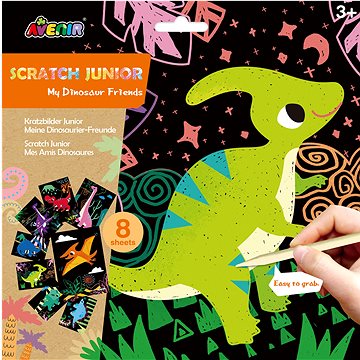 

Škrabací obrázky 8 ks - dinosaur